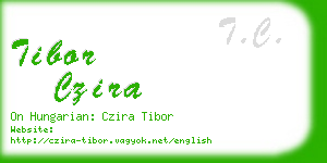 tibor czira business card